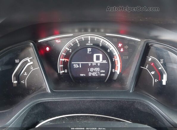 2HGFC2F50HH545138 2017 HONDA CIVIC Gray Widok tylnych siedzeń