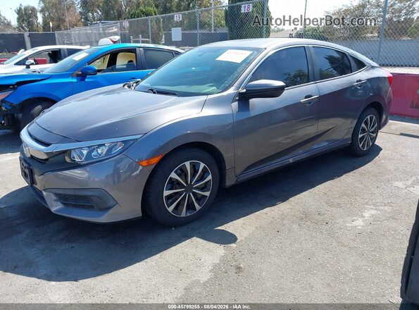 2HGFC2F50HH561632 2017 HONDA CIVIC Gray Front left