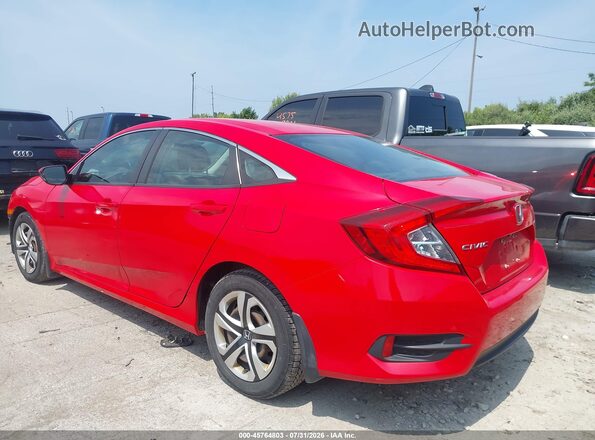 2HGFC2F50HH564613 2017 HONDA CIVIC Red უკანა მარცხენა