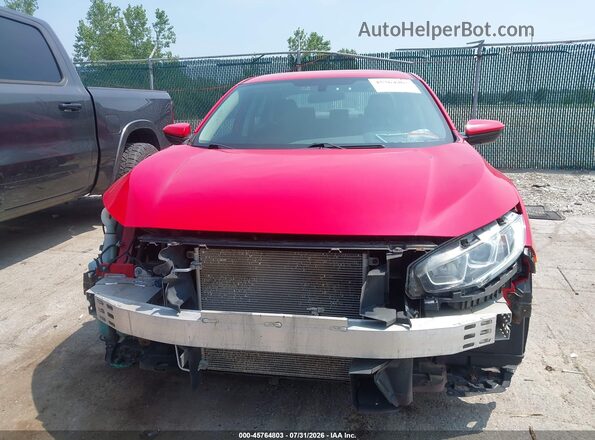 2HGFC2F50HH564613 2017 HONDA CIVIC Red უკანა სალონის ხედი