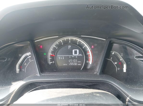 2HGFC2F50HH564613 2017 HONDA CIVIC Red უკანა სავარძლების ხედი