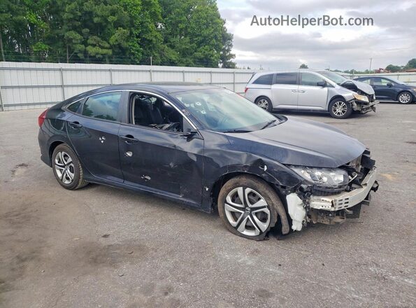 2HGFC2F50JH554508 2018 HONDA CIVIC Black Przód prawy