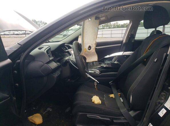 2HGFC2F50JH554508 2018 HONDA CIVIC Black Widok wnętrza z przodu