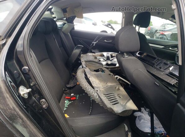 2HGFC2F50JH554508 2018 HONDA CIVIC Black Widok tylnych siedzeń