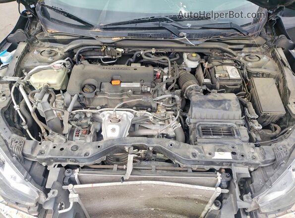 2HGFC2F50JH554508 2018 HONDA CIVIC Black Widok wnętrza z tyłu