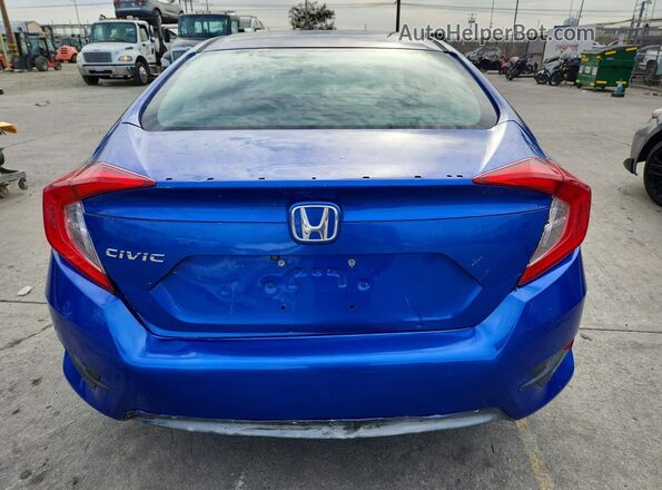 2HGFC2F50JH558851 2018 HONDA CIVIC Blue უკანა სალონის ხედი