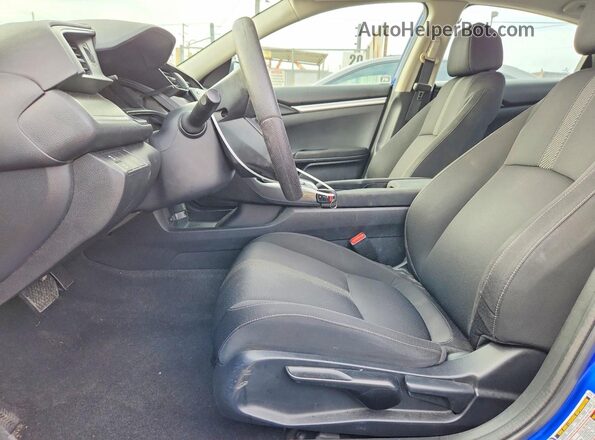 2HGFC2F50JH558851 2018 HONDA CIVIC Blue ძრავის განყოფილების ხედი