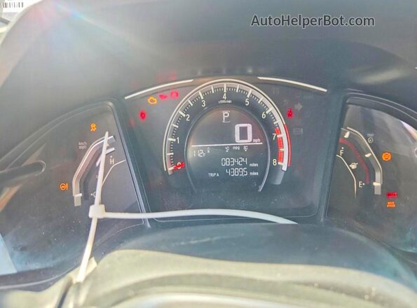 2HGFC2F50JH560650 2018 HONDA CIVIC Gray Widok zestawu wskaźników