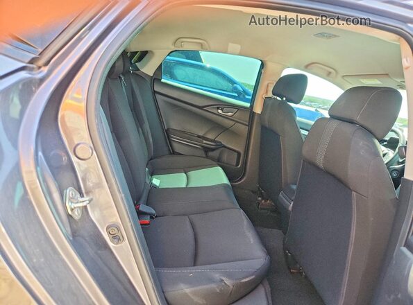 2HGFC2F50JH560650 2018 HONDA CIVIC Gray Widok tylnych siedzeń