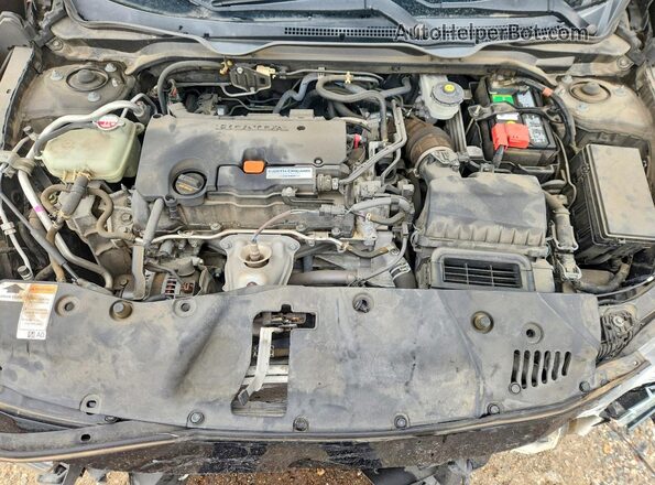 2HGFC2F50JH562589 2018 HONDA CIVIC Black Widok wnętrza z tyłu