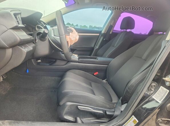 2HGFC2F50JH562589 2018 HONDA CIVIC Black Widok wnętrza z przodu