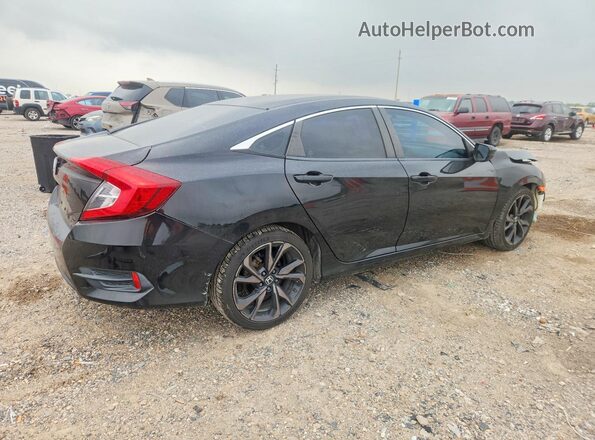 2HGFC2F50JH562589 2018 HONDA CIVIC Black Tył prawy