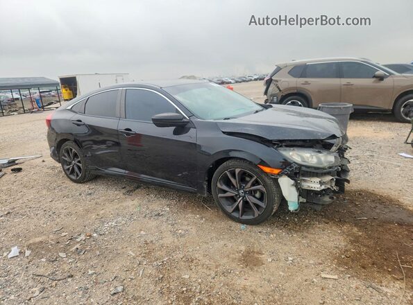 2HGFC2F50JH562589 2018 HONDA CIVIC Black Przód prawy