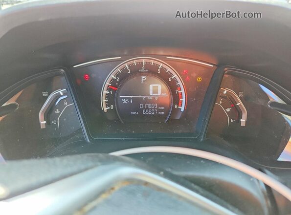2HGFC2F50JH583569 2018 HONDA CIVIC Black Instrument cluster view