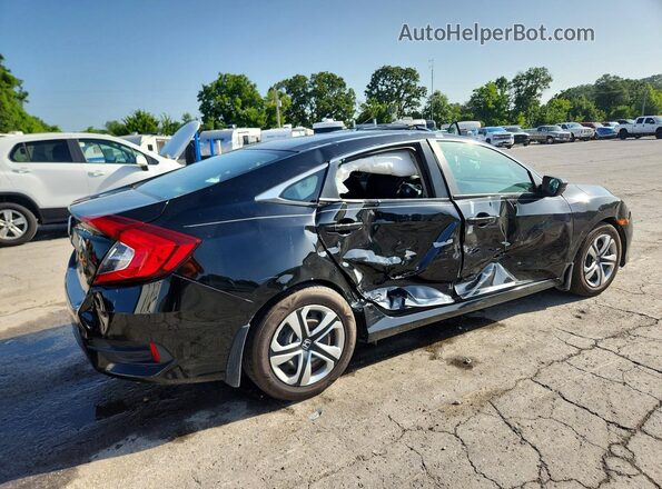 2HGFC2F50JH583569 2018 HONDA CIVIC Black Rear right