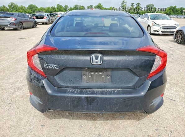 2HGFC2F50JH590067 2018 HONDA CIVIC Black Հետևի տեսք