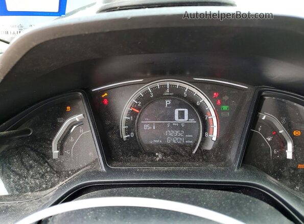 2HGFC2F50JH590067 2018 HONDA CIVIC Black Սարքավորումների վահանակի տեսք