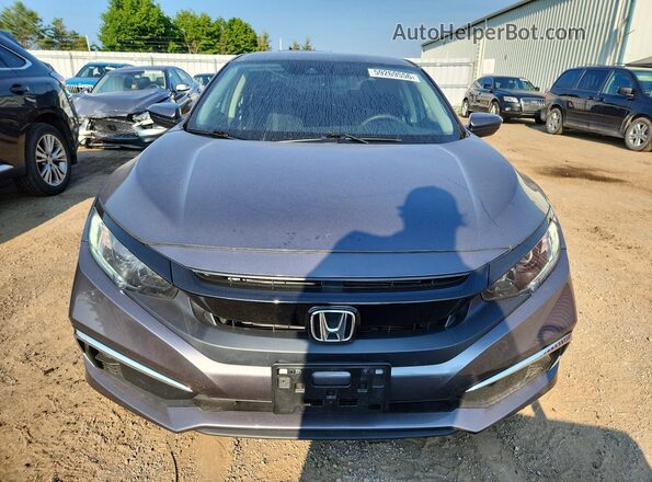 2HGFC2F50KH027103 2019 HONDA CIVIC Gray Դիմացի տեսք