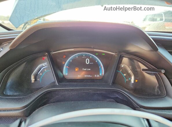 2HGFC2F50KH027103 2019 HONDA CIVIC Gray Սարքավորումների վահանակի տեսք