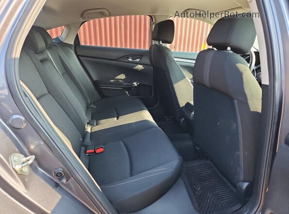 2HGFC2F50KH027103 2019 HONDA CIVIC Gray Հետևի նստատեղերի տեսք