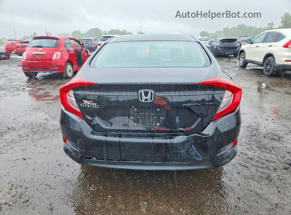 2HGFC2F51GH005618 2016 HONDA CIVIC Black Widok z tyłu