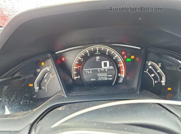 2HGFC2F51GH502670 2016 HONDA CIVIC Gray Vista del cuadro de instrumentos