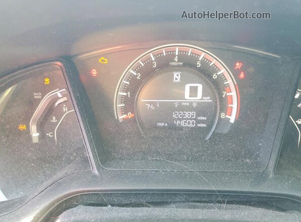 2HGFC2F51GH528170 2016 HONDA CIVIC Red ხელსაწყოთა პანელის ხედი