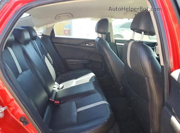 2HGFC2F51GH528170 2016 HONDA CIVIC Red უკანა სავარძლების ხედი