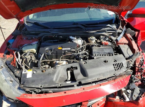 2HGFC2F51GH528170 2016 HONDA CIVIC Red უკანა სალონის ხედი
