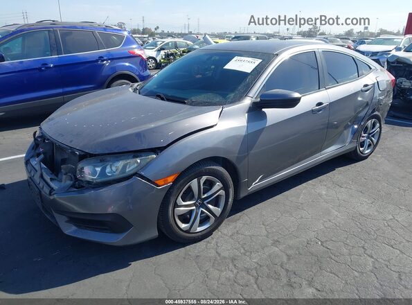 2HGFC2F51GH539881 2016 HONDA CIVIC Gray Передня ліва чверть