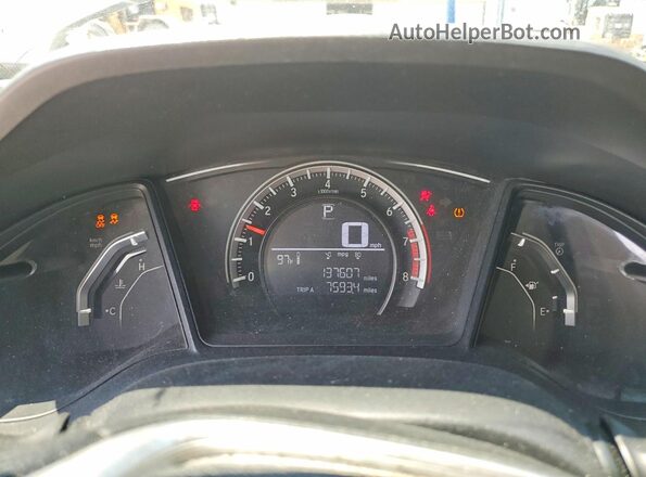 2HGFC2F51GH556261 2016 HONDA CIVIC White ხელსაწყოთა პანელის ხედი