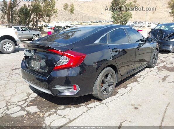 2HGFC2F51GH566806 2016 HONDA CIVIC Black Tył prawy
