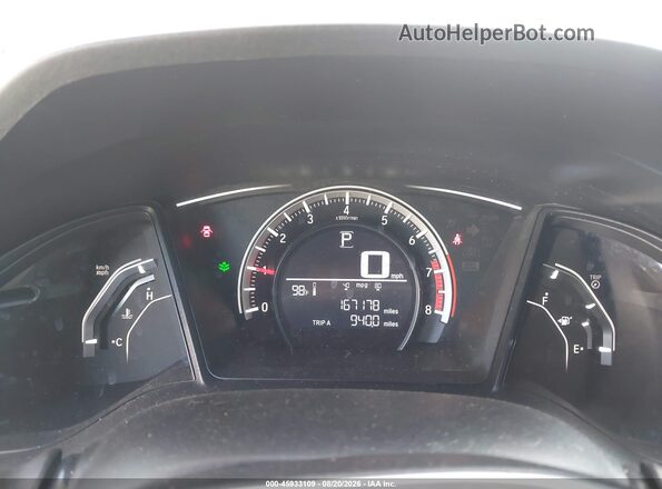 2HGFC2F51GH566806 2016 HONDA CIVIC Black Widok tylnych siedzeń