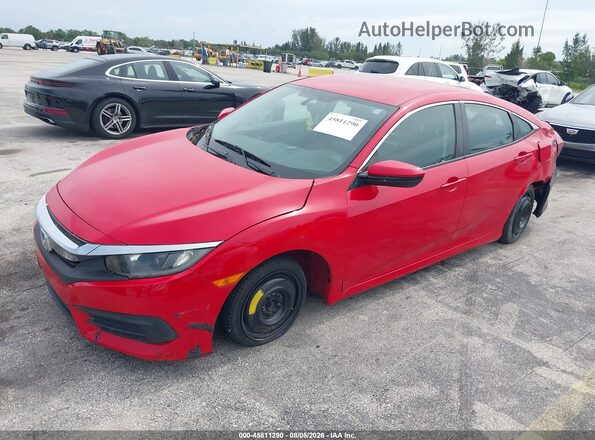 2HGFC2F51HH546508 2017 HONDA CIVIC Red Առջևի ձախ երեք քառորդ տեսարան