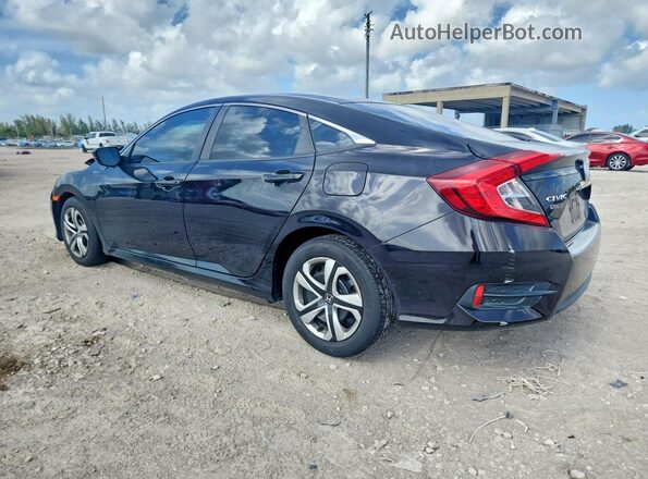 2HGFC2F51HH547223 2017 HONDA CIVIC Black Trasero izquierdo