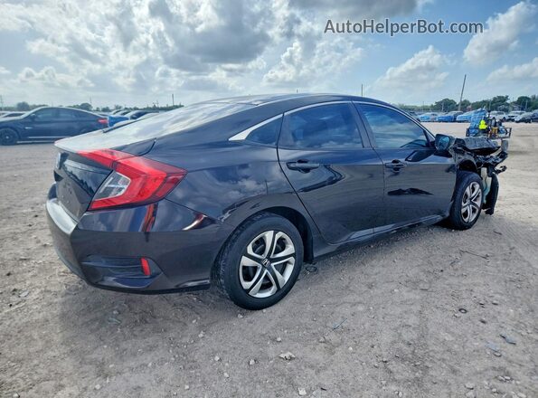 2HGFC2F51HH547223 2017 HONDA CIVIC Black Trasero derecho