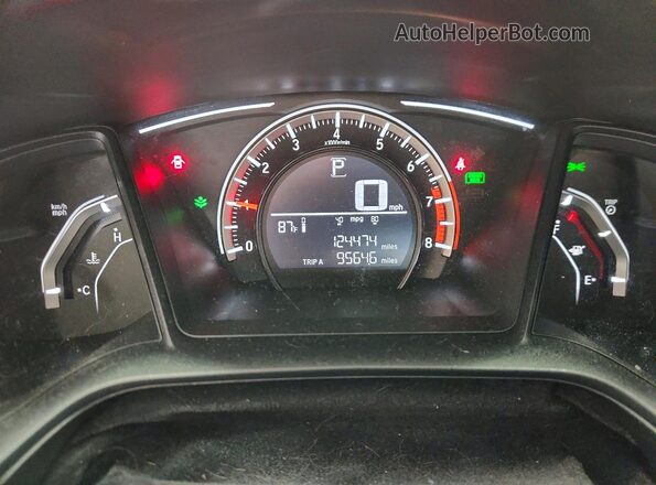 2HGFC2F51HH575118 2017 HONDA CIVIC Silver Vista del cuadro de instrumentos