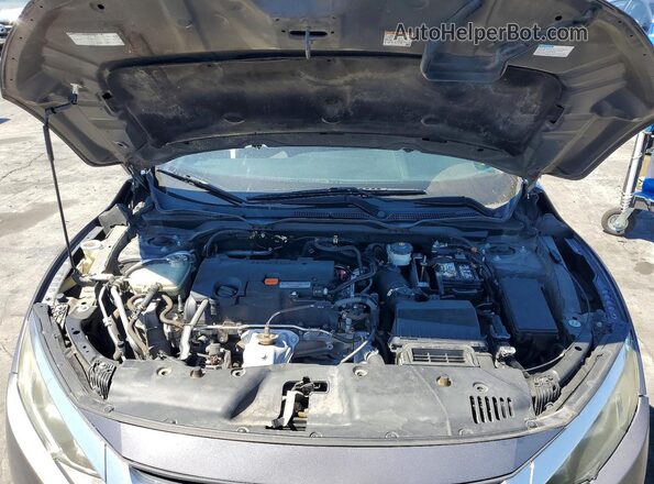 2HGFC2F51JH517242 2018 HONDA CIVIC Gray Widok wnętrza z tyłu