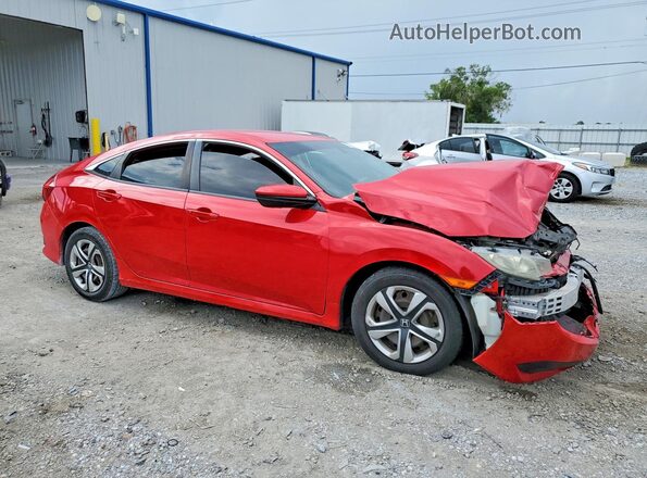 2HGFC2F51JH538446 2018 HONDA CIVIC Red Przód prawy