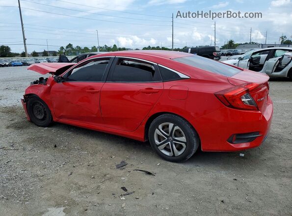 2HGFC2F51JH538446 2018 HONDA CIVIC Red Tył lewy