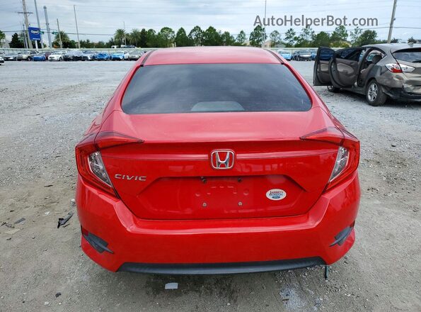 2HGFC2F51JH538446 2018 HONDA CIVIC Red Widok z tyłu