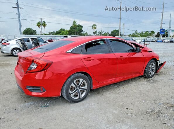 2HGFC2F51JH538446 2018 HONDA CIVIC Red Tył prawy