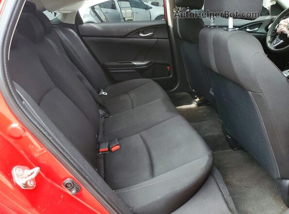2HGFC2F51JH538446 2018 HONDA CIVIC Red Widok tylnych siedzeń