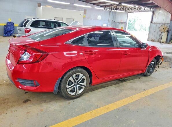 2HGFC2F51JH585931 2018 HONDA CIVIC Red უკანა მარჯვენა