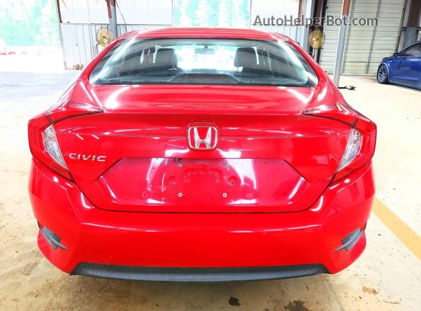2HGFC2F51JH585931 2018 HONDA CIVIC Red უკანა ხედი
