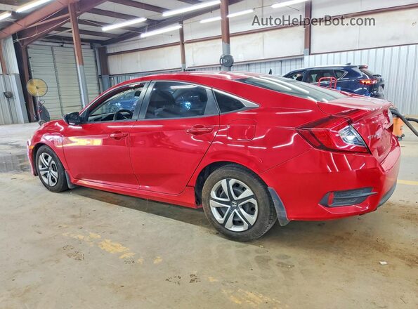 2HGFC2F51JH585931 2018 HONDA CIVIC Red უკანა მარცხენა