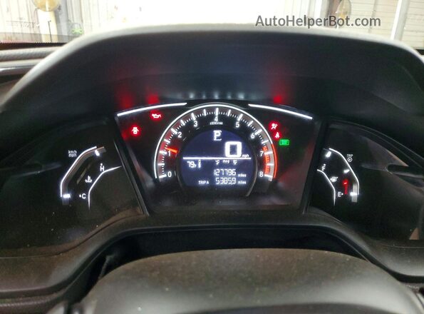 2HGFC2F51JH585931 2018 HONDA CIVIC Red ხელსაწყოთა პანელის ხედი