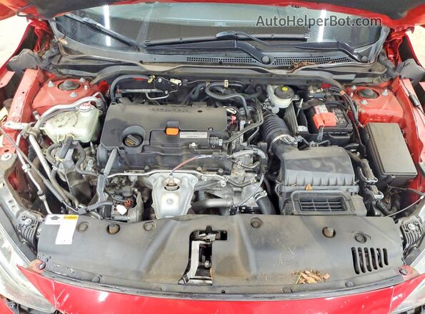 2HGFC2F51JH585931 2018 HONDA CIVIC Red უკანა სალონის ხედი