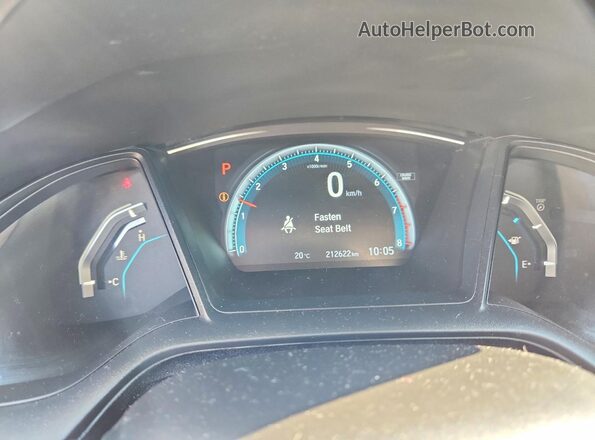 2HGFC2F52GH018510 2016 HONDA CIVIC White Instrument cluster view