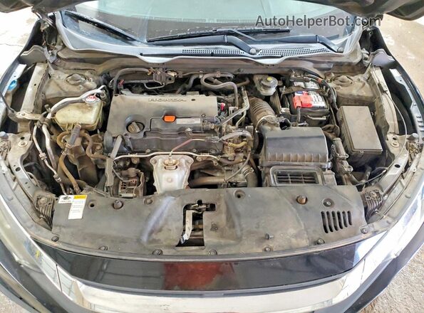 2HGFC2F52GH517789 2016 HONDA CIVIC Black Widok wnętrza z tyłu